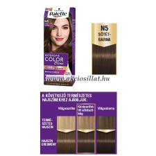 Schwarzkopf Palette Intensive Color Creme N5 Sötétszőke krémhajfesték hajfesték, színező