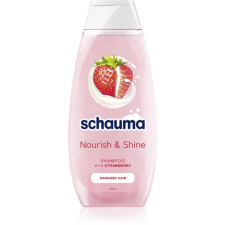 Schwarzkopf Schauma Nourish & Shine hajerősítő sampon a sérült hajra eper illattal 400 ml sampon