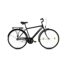 SCHWINN CSEPEL Csepel Budapest 28-as városi férfi kerékpár, acél, 1s, 21-es vázméret, fekete city kerékpár