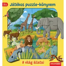 Scolar Kiadó Kft. Játékos puzzle-könyvem - A világ állatai gyermek- és ifjúsági könyv