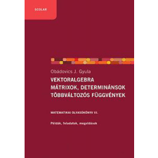 Scolar Kiadó Kft. Vektoralgebra: mátrixok, determinánsok többváltozós függvények - Matematikai olvasókönyv III. tankönyv