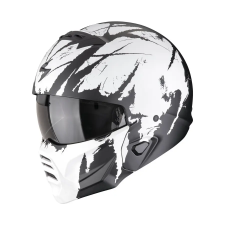 Scorpion Exo-Combat II Marauder bukósisak matt black/white XS bukósisak