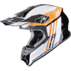 Scorpion VX-16 EVO Air Lignes motokrossz bukósisak fekete-narancssárga