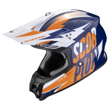 Scorpion VX-16 EVO AIR Slanter motokrossz bukósisak kék-narancssárga bukósisak