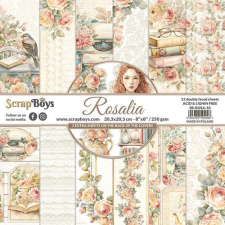 ScrapBoys Scrapbook papírkészlet 8" (20 cm) - Rosalia - Paper Pad (12 lap) decoupage papír