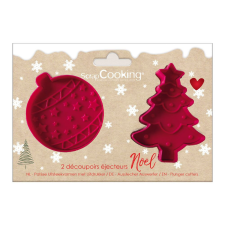 Scrapcooking kiszúró szett, Karácsonyfa&dísz, műanyag, 2db sütés és főzés