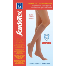 Scudotex 824 nyitott unisex térdharisnya 15-18 Hgmm 70 denes, testszínű, I. (XS) gyógyászati segédeszköz