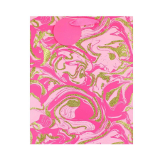  SDE L PINK MARBLE GLITTER fogantyú ajándéktasak