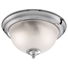  Searchlight American Diner ezüst szatin mennyezeti lámpa opál üveggel 2xE14 60W világítás