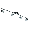 SEARCHLIGHT Blocs fekete mennyezeti spotlámpa (SL-9884BC) G9 4 izzós IP20