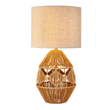 Searchlight Diamond asztali Rattan E14 60W világítás