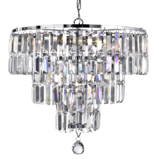SEARCHLIGHT Empire króm kristály csillár (SL-1375-5CC) E14 5 izzós világítás