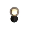 SEARCHLIGHT Luminsphere fekete-füstszínű fürdőszobai fali lámpa (SL-30506BK) G9 1 izzós IP44