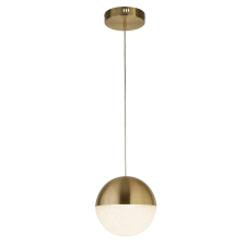 SEARCHLIGHT Marbles sárgaréz-fehér LED függesztett lámpa (SL-5881SB) LED 1 izzós IP20 világítás