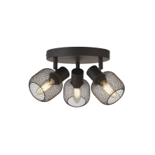 SEARCHLIGHT Meshy fekete mennyezeti spotlámpa (SL-81201-3BK) E14 3 izzós IP20 világítás