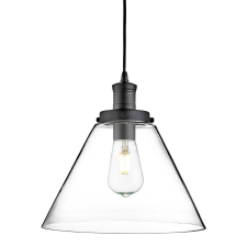 SEARCHLIGHT Pyramid fekete-átlátszó függesztett lámpa (SL-3228BK) E27 1 izzós IP20 világítás