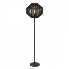 SEARCHLIGHT Wicker fekete állólámpa (SL-EU11202-1BK) E27 1 izzós IP20 világítás