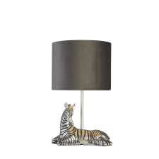 SEARCHLIGHT Zebra ezüst asztali lámpa (SL-60941) E27 1 izzós IP20 világítás