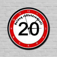 Sebességkorlátozós falióra 20. születésnapra, Sebességkorlátozós falióra 20. születésnapra falióra