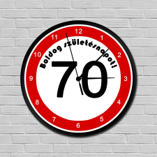Sebességkorlátozós falióra 70. születésnapra falióra