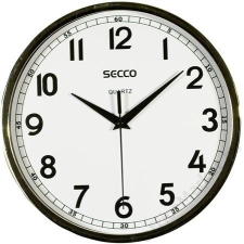 Secco Falióra, 24 cm, SECCO, króm színű keretes (DFA025) falióra