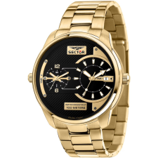 Sector R3253102026 Over-Size Mens Watch Dual-Time 48mm 10ATM, karóra