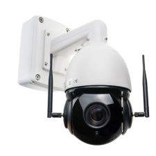 Secutek 5 MP-es hordozható 4G biztonsági PTZ kamera akár 1 év üzemidővel - 30x optikai zoom megfigyelő kamera
