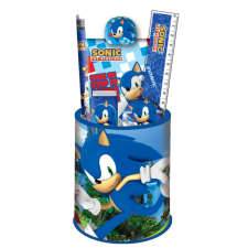 Sega Sonic a sündisznó írószer szett 7 darabos radír