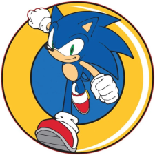 Sega Sonic a sündisznó párna, formapárna 31x31 cm Nr2 lakástextília