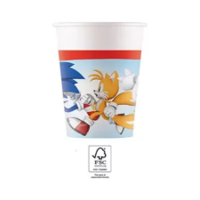 Sega Sonic a sündisznó Sega papír pohár 8 DARABOS 200 ml FSC party kellék