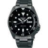 Seiko Seiko 5 Sports automata férfi karóra, fekete acél, 43 mm, WR100