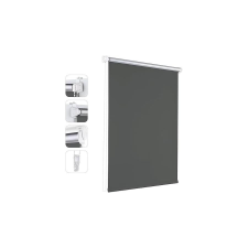  Sekey 90×165 cm hőszigetelő roló, fúrás nélkül, sötétszürke lakástextília