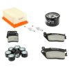 SELECTION P2R (Motorisé) SELECTION P2R Maxiscooter karbantartó készlet BMW C 650 GT 2012-2021 / C 650 Sport 2015-2021 modellekhez, organikus fékbetét (9 darabos csomag), prémium SELECTION P2R (Motorisé) Futómű és fék alkatrészek Fékbetétek (tárcsafék)