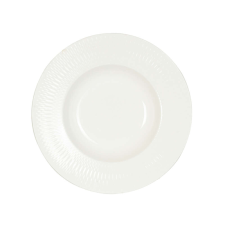Selowei Fancy - Fodros szélű fehér leveses tányér tányér és evőeszköz