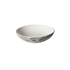 Selowei Rusztikus kék virágmintás kerámia leveses tányér tányér és evőeszköz
