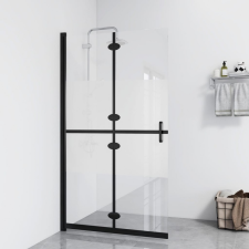  Selyemmatt ESG üveg összecsukható zuhanyfal 120 x 190 cm kád, zuhanykabin