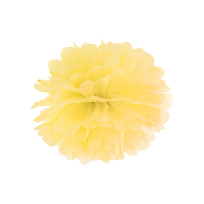  Selyempapír pompom sárga 25cm party kellék