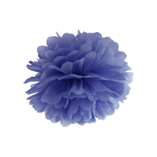  Selyempapír pompom sötétkék 25cm party kellék