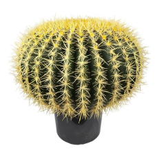  Selyemvirág Gömbkaktusz 38 cm dekorációs kellék