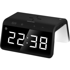 Sencor Digitális ébresztőóra, vezeték nélküli gyorstöltő funkcióval Qi, fekete (Sdc 7900 Qi) ébresztőóra