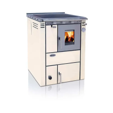 Senko C-20 (25 kW) tűzhely központi fűtéshez sütő nélkül, krém (Sparhelt) tűzhely