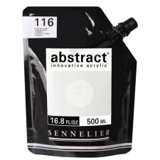 Sennelier Abstract akrilfesték, 500 ml - 116, titanium white akrilfesték