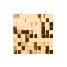 Sequin backdrop panel, square-shape, copper, 30x30 cm party kellék