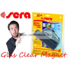 Sera Glass Clear Algamágnes Beépített Digitális Hőmérővel - Mágneses Algakaparó (008856)
