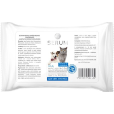 SERUM hipoallergén nedves törlőkendő kutyáknak és macskáknak (60 db) macskafelszerelés