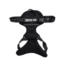  Service Dog” kutyahám – fekete, L méret nyakörv, póráz, hám kutyáknak