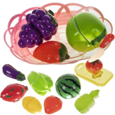 Set of fruit and vegetables for cutting in a basket 22576 konyhakészlet