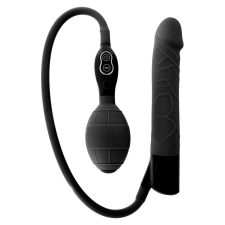 Seven Creations Silicone Classic felpumpálható vibrátor (fekete) vibrátorok