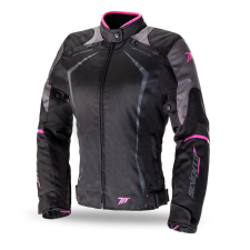 Seventy Degrees SD-JR49 női motoros kabát fekete-rózsaszín motoros kabát