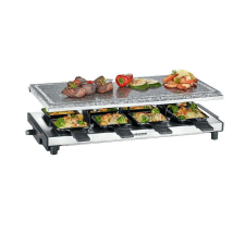 Severin Grill és raclette főzőlap, Severin, S2374, 1700 W, 8 személy, rozsdamentes acél grillsütő